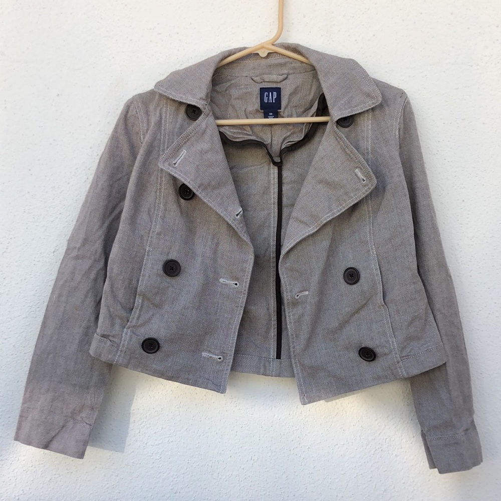 Gap Cropped Double Breasted Jacket - image 3